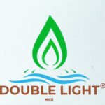 The Story Behind Double Light double light logo nền xanh nhạt